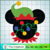 Mickey Head Christmas Light SVG Cut File for Cricut &  Design 21030
