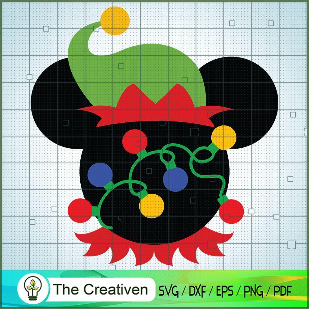 Mickey Head Christmas Light SVG Cut File for Cricut & Design 21030 1 Mickey Head Christmas Light SVG Cut File for Cricut & Design 21030