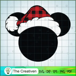 Mickey Christmas Hat SVG Cut File for Cricut & Silhouette