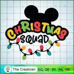 Christmas Mickey Squad SVG Cut File for Cricut & Silhouette