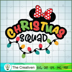 Christmas Minnie Squad SVG Cut File for Cricut & Silhouette