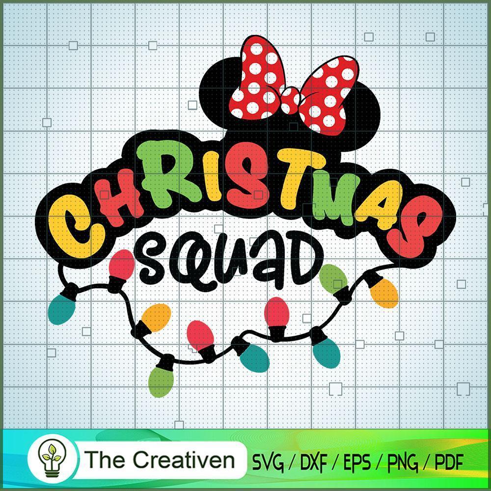 Christmas Minnie Squad SVG Cut File for Cricut & Silhouette 1 Christmas Minnie Squad SVG Cut File for Cricut & Silhouette
