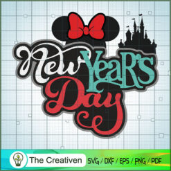 Minnie New Year Day SVG Cut File for Cricut & Silhouette