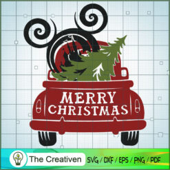 Christmas Car Mickey Castle SVG Cut File for Cricut & Silhouette