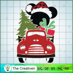 Christmas Mickey Car SVG Cut File for Cricut & Silhouette