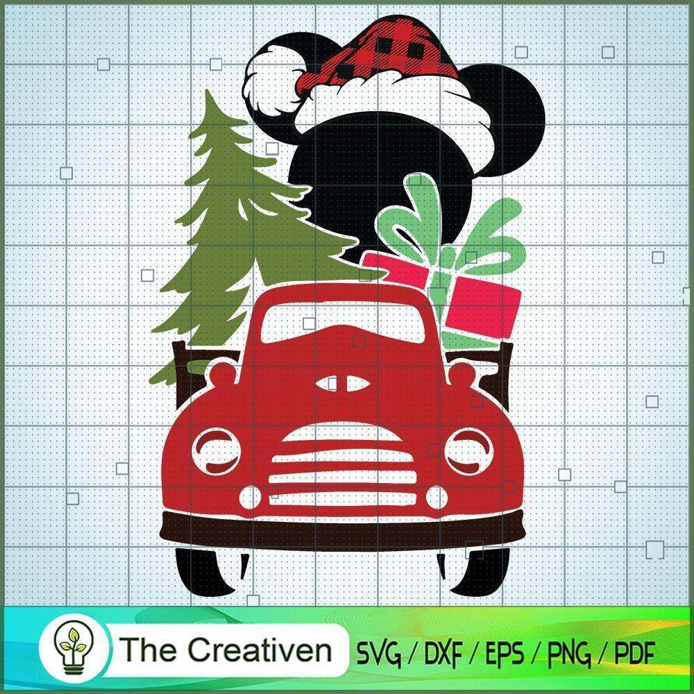 Christmas Mickey Car SVG Cut File for Cricut & Silhouette 1 Christmas Mickey Car SVG Cut File for Cricut & Silhouette