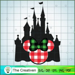 Minnie Head Christmas Castle SVG Cut File for Cricut & Silhouette