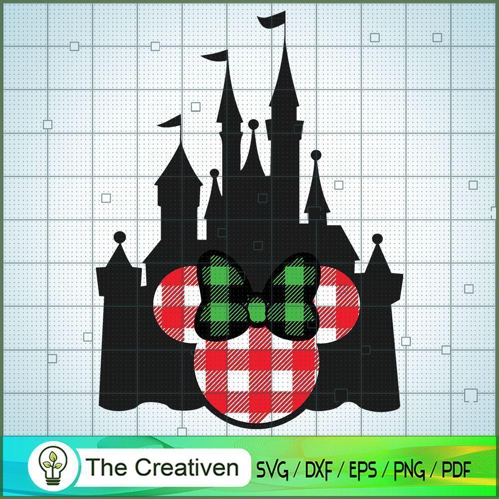 Minnie Head Christmas Castle SVG Cut File for Cricut & Silhouette 1 Minnie Head Christmas Castle SVG Cut File for Cricut & Silhouette