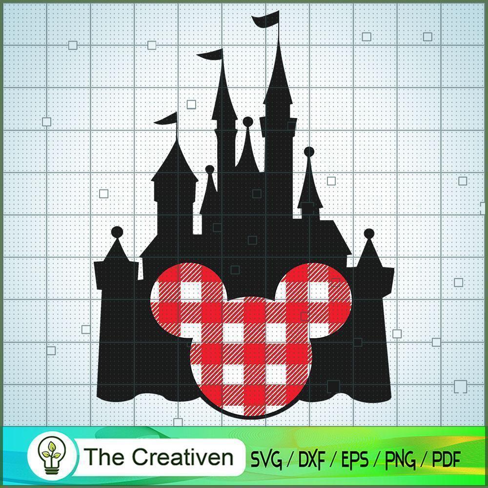 Mickey Head Christmas Castle SVG Cut File for Cricut & Silhouette 1 Mickey Head Christmas Castle SVG Cut File for Cricut & Silhouette