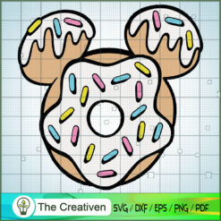Donut Mickey SVG Cut File for Cricut & Silhouette