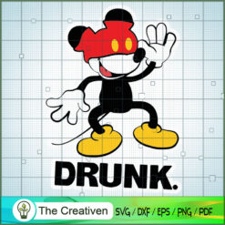 Mickey Drunk SVG Cut File for Cricut & Silhouette