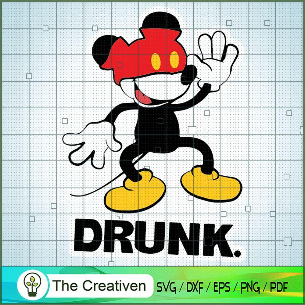 Mickey Drunk SVG Cut File for Cricut & Silhouette 1 Mickey Drunk SVG Cut File for Cricut & Silhouette