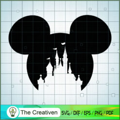 Mickey Castle Head SVG Cut File for Cricut & Silhouette