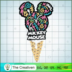 Mickey Mouse Ice Cream SVG Cut File for Cricut & Silhouette