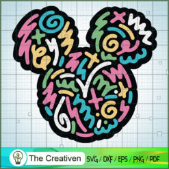 Color Mickey SVG Cut File for Cricut & Silhouette