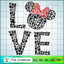 Minnie Love SVG Cut File for Cricut & Silhouette