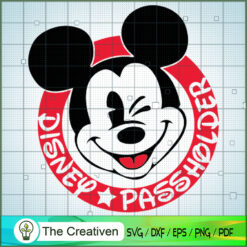 Mickey Passholder Logo SVG Cut File for Cricut & Silhouette