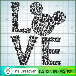 Mickey Love SVG Cut File for Cricut & Silhouette