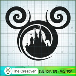 Mickey Swirls SVG Cut File for Cricut & Silhouette