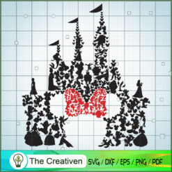 Minnie Disney Castle SVG Cut File for Cricut & Silhouette