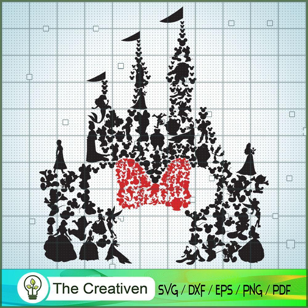 Minnie Disney Castle SVG Cut File for Cricut & Silhouette 1 Minnie Disney Castle SVG Cut File for Cricut & Silhouette