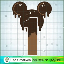 Chocolate One Mickey SVG Cut File for Cricut & Silhouette