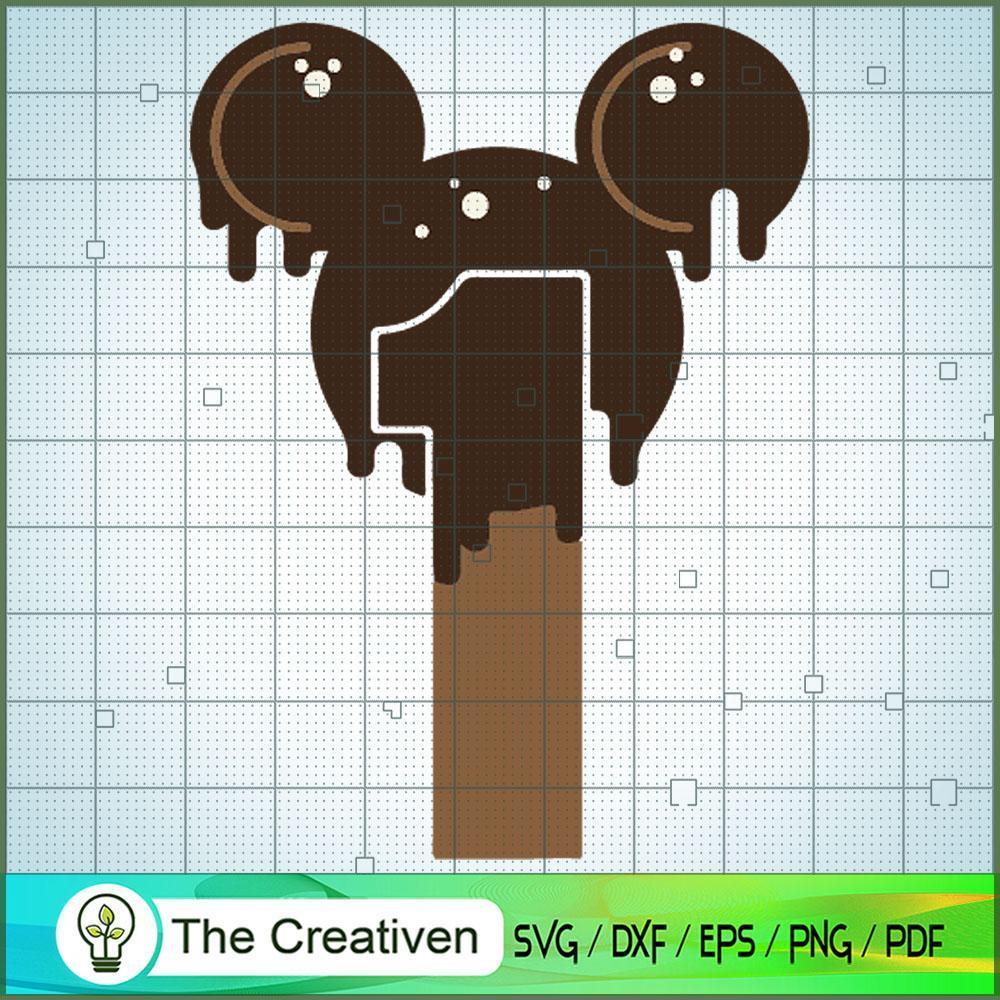 Chocolate One Mickey SVG Cut File for Cricut & Silhouette 1 Chocolate One Mickey SVG Cut File for Cricut & Silhouette