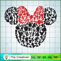 Minnie Head Disney SVG Cut File for Cricut & Silhouette
