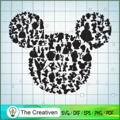 Mickey Disney Head SVG Cut File for Cricut & Silhouette