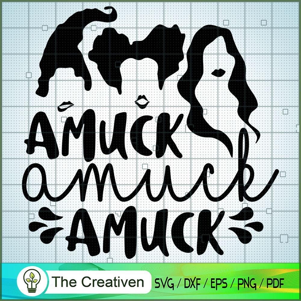 Amuck Witch SVG Cut File for Cricut & Silhouette 1 Amuck Witch SVG Cut File for Cricut & Silhouette