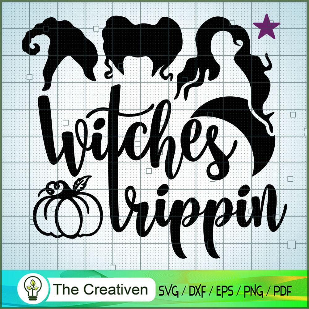 Witches Trippin SVG Cut File for Cricut & Silhouette 1 Witches Trippin SVG Cut File for Cricut & Silhouette