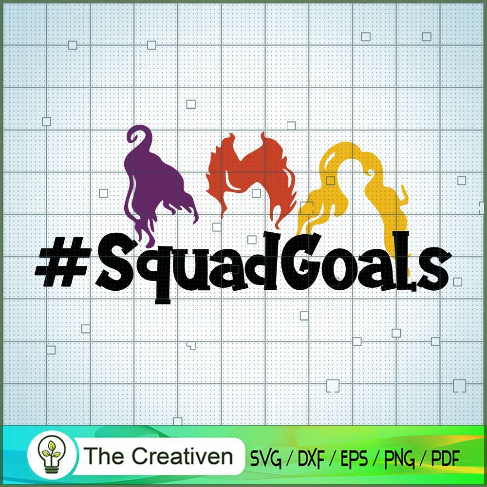 Squad Goals Witches Bun SVG Cut File for Cricut & Silhouette 1 Squad Goals Witches Bun SVG Cut File for Cricut & Silhouette