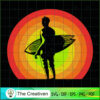 Surfing Vintage Retro Design SVG Cut File for Cricut & Silhouette