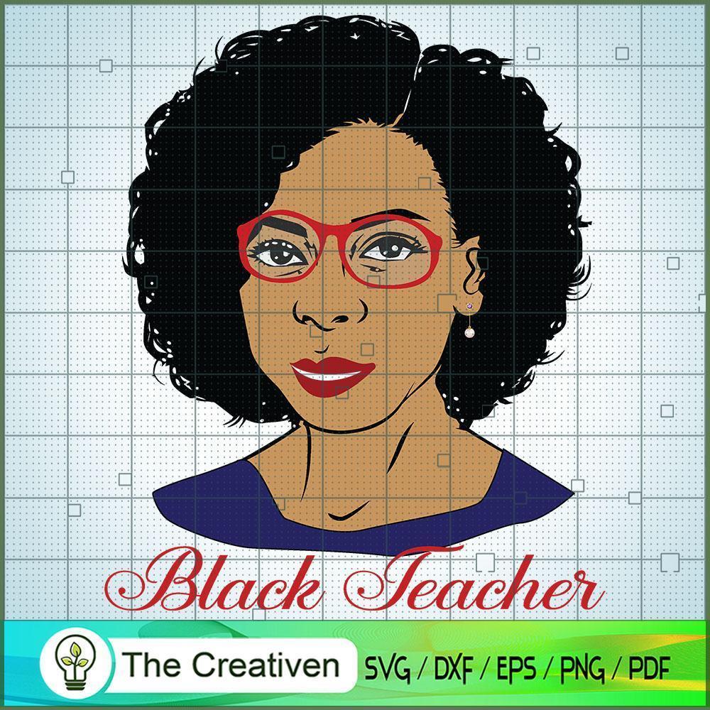 Black Teacher Woman Back to SVG Cut File for Cricut 1 Black Teacher Woman Back to SVG Cut File for Cricut