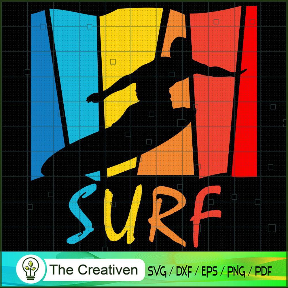 Vintage Surfing SVG Cut File for Cricut & Silhouette 1 Vintage Surfing SVG Cut File for Cricut & Silhouette