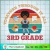 Black Girl 3rd Grade Back to SVG Cut File for Cricut