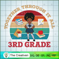 Black Girl 3rd Grade Back to SVG Cut File for Cricut