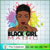 Black Girl Paint Splash Back SVG Cut File for Cricut