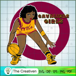 Cavaliers Girls NBA Champions SVG Cut File for Cricut & Silhouette