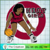 Heat Girl NBA Champion SVG, NBA Girl, Afro Woman SVG, Black Woman SVG 3 18 copy 61