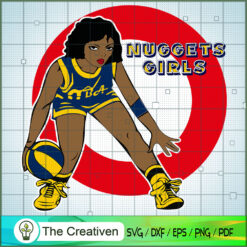Nuggets Girl NBA Champion SVG Cut File for Cricut & Silhouette