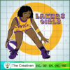 Lakers Girl NBA Champions SVG Cut File for Cricut & Silhouette