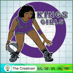 Kings Girl NBA Champions SVG Cut File for Cricut & Silhouette