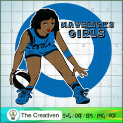 Mavericks Girl NBA Champion SVG Cut File for Cricut & Silhouette
