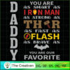 Daddy You Are As Smart As Iron Man Quote SVG, Daddy SVG, Father SVG