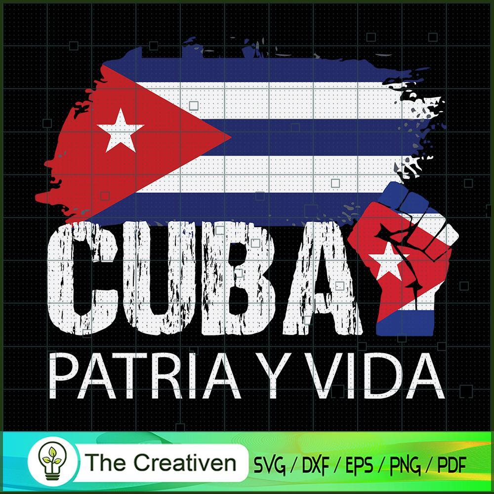 Cuban Protest Fist Flag S.O. SVG Cut File for Cricut 1 Cuban Protest Fist Flag S.O. SVG Cut File for Cricut
