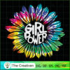 Girl Power Shirt Flower Tie SVG, Hippie SVG, Love Peace SVG
