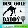Retro Vintage Daddy Disc Gol SVG Cut File for Cricut