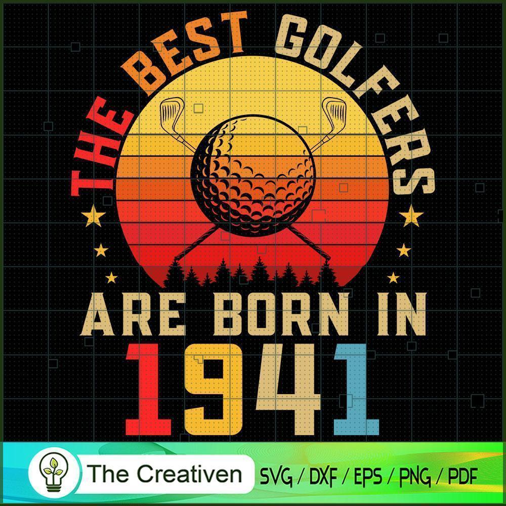 Golfer Golfing 1941 80th Birthday SVG Cut File for Cricut & Silhouette 1 Golfer Golfing 1941 80th Birthday SVG Cut File for Cricut & Silhouette