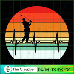 Retro Golfer Golf Club Vinta SVG Cut File for Cricut